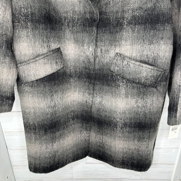 NWT Marc New York Oversized Jacket Emma Brushed Wool Blend Plaid Coat Size 10 - Picture 5 of 16